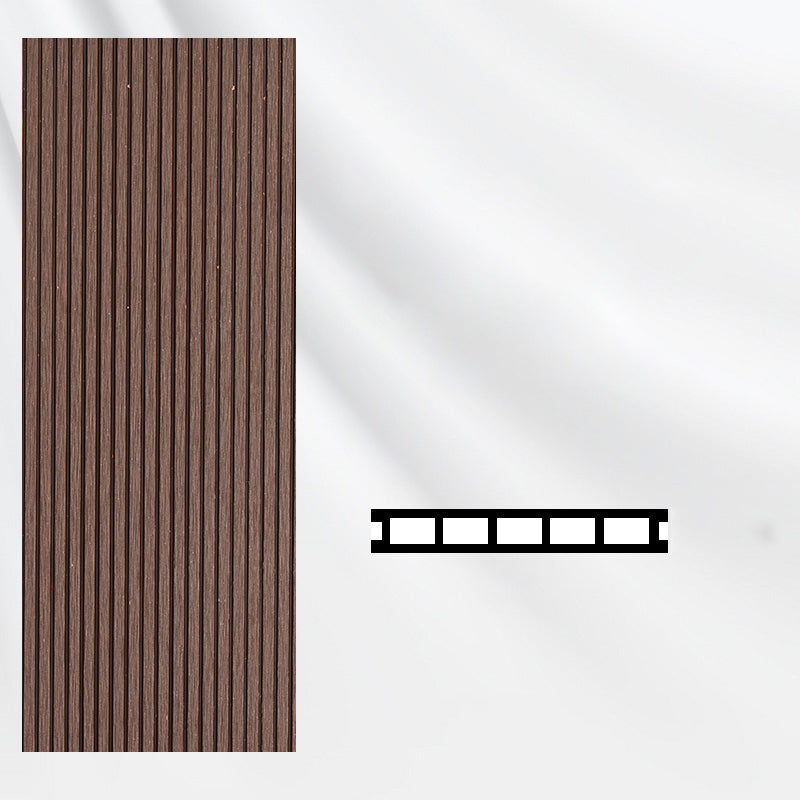 Deck Plank Loose Lay Manufactured Wood Flooring Tiles Garden Outdoor Flooring Chocolate Clearhalo 'Home Improvement' 'home_improvement' 'home_improvement_outdoor_deck_tiles_planks' 'Outdoor Deck Tiles & Planks' 'Outdoor Flooring & Tile' 'Outdoor Remodel' 'outdoor_deck_tiles_planks' 7297258