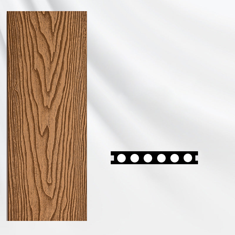 Deck Plank Loose Lay Manufactured Wood Flooring Tiles Garden Outdoor Flooring Dark Wood Clearhalo 'Home Improvement' 'home_improvement' 'home_improvement_outdoor_deck_tiles_planks' 'Outdoor Deck Tiles & Planks' 'Outdoor Flooring & Tile' 'Outdoor Remodel' 'outdoor_deck_tiles_planks' 7297279