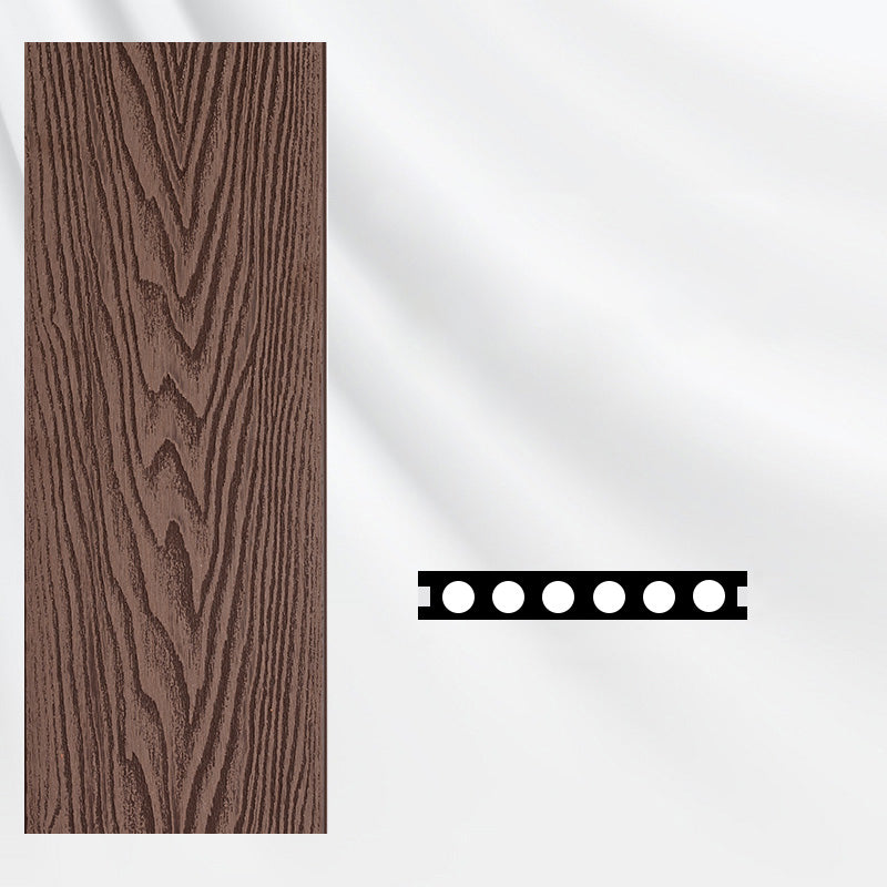 Deck Plank Loose Lay Manufactured Wood Flooring Tiles Garden Outdoor Flooring Brown Black Clearhalo 'Home Improvement' 'home_improvement' 'home_improvement_outdoor_deck_tiles_planks' 'Outdoor Deck Tiles & Planks' 'Outdoor Flooring & Tile' 'Outdoor Remodel' 'outdoor_deck_tiles_planks' 7297281