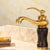 Deck Mounted Copper Tub Faucet Low Arc Roman Tub Faucet Set with Jade Brown-Black Normal Lever Handles Clearhalo 'Bathroom Remodel & Bathroom Fixtures' 'Bathroom Sink Faucets' 'Bathroom Sinks & Faucet Components' 'bathroom_sink_faucets' 'Home Improvement' 'home_improvement' 'home_improvement_bathroom_sink_faucets' 7297358