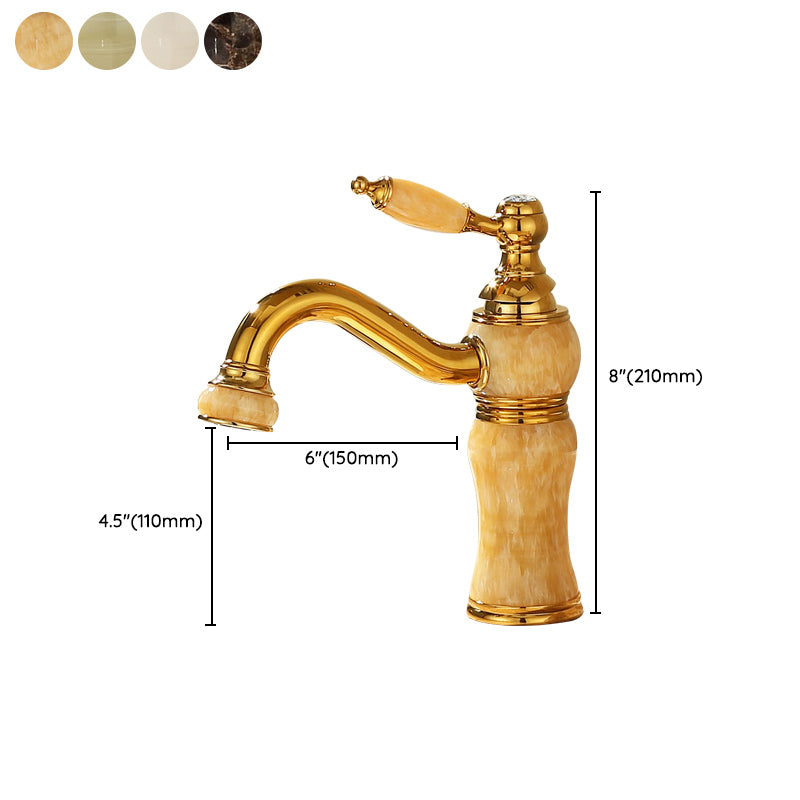 Deck Mounted Copper Tub Faucet Low Arc Roman Tub Faucet Set with Jade Clearhalo 'Bathroom Remodel & Bathroom Fixtures' 'Bathroom Sink Faucets' 'Bathroom Sinks & Faucet Components' 'bathroom_sink_faucets' 'Home Improvement' 'home_improvement' 'home_improvement_bathroom_sink_faucets' 7297379