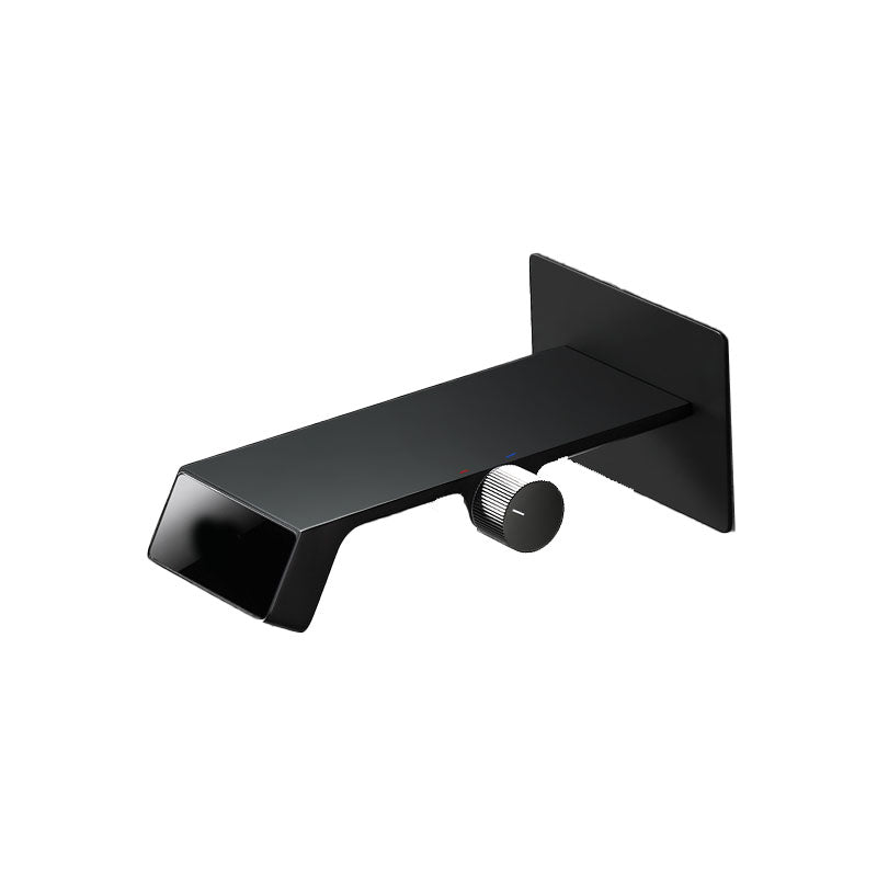 Modern Bathtub Faucet Wall-mounted Brass Digital Display Bathtub Faucet Clearhalo 'Bathroom Remodel & Bathroom Fixtures' 'Bathtub Faucets' 'bathtub_faucets' 'Home Improvement' 'home_improvement' 'home_improvement_bathtub_faucets' 7297491