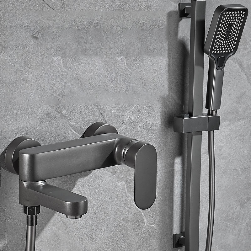 Modern Bathtub Faucet Brass Handheld Shower Head Bathtub Faucet Clearhalo 'Bathroom Remodel & Bathroom Fixtures' 'Bathtub Faucets' 'bathtub_faucets' 'Home Improvement' 'home_improvement' 'home_improvement_bathtub_faucets' 7297513