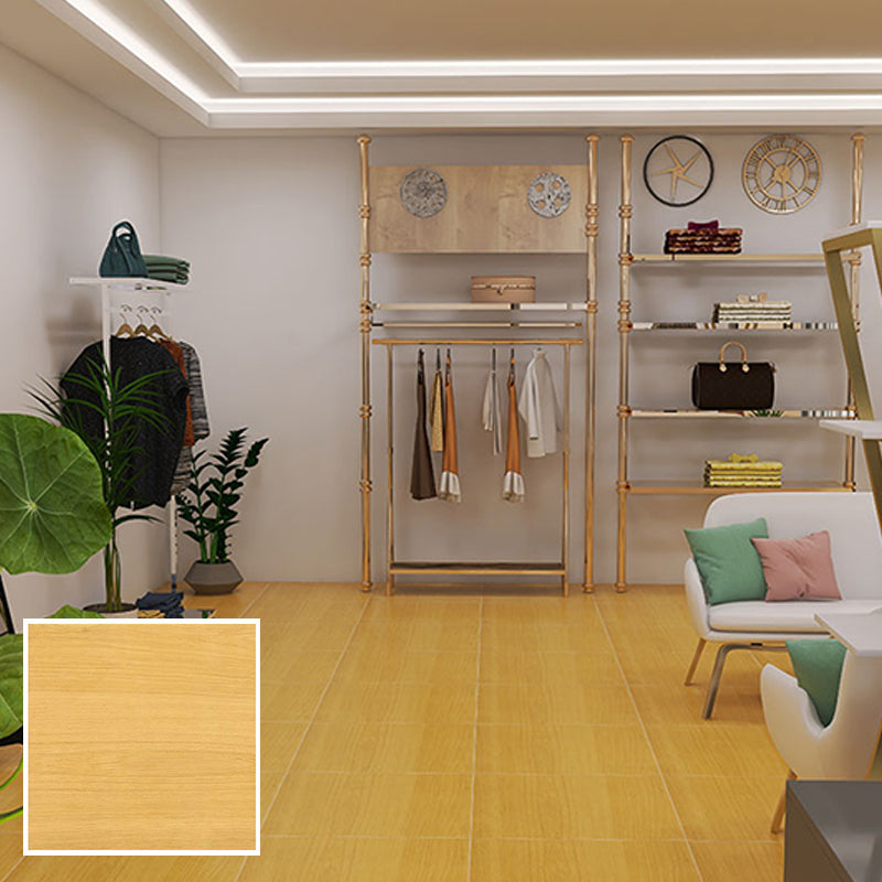 Modern Style Floor Tile Solid Color Straight Edge Wooden Effect Square Floor Tile Clearhalo 'Floor Tiles & Wall Tiles' 'floor_tiles_wall_tiles' 'Flooring 'Home Improvement' 'home_improvement' 'home_improvement_floor_tiles_wall_tiles' Walls and Ceiling' 7297539