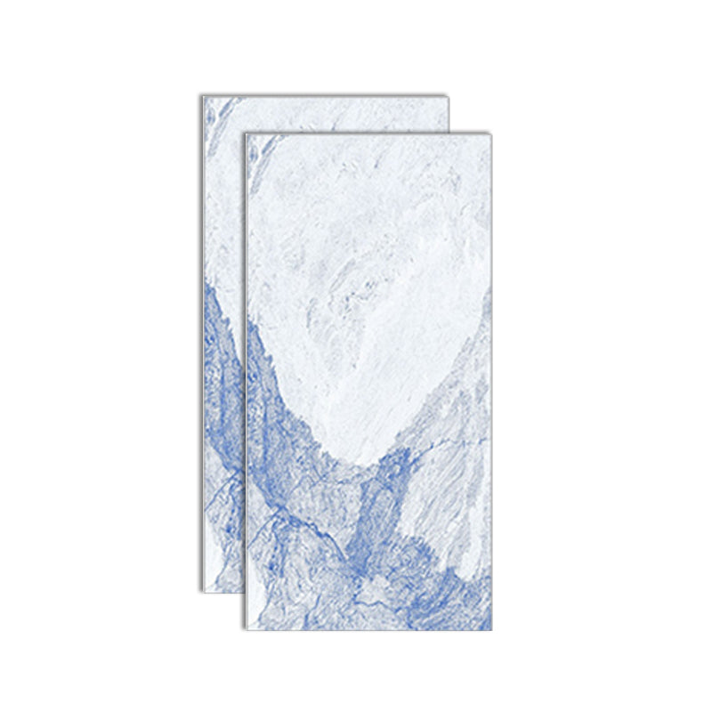 Modern Style Wall Tile Scratch Resistant Straight Edge Rectangle Wall Tile Blue 24"L x 47"W x 0.4"H Clearhalo 'Floor Tiles & Wall Tiles' 'floor_tiles_wall_tiles' 'Flooring 'Home Improvement' 'home_improvement' 'home_improvement_floor_tiles_wall_tiles' Walls and Ceiling' 7297578