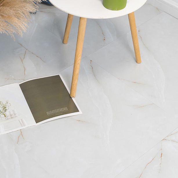 Modern Vinyl Floor Planks Wood Look Peel & Stick PVC Flooring Gloss White Clearhalo 'Flooring 'Home Improvement' 'home_improvement' 'home_improvement_vinyl_flooring' 'Vinyl Flooring' 'vinyl_flooring' Walls and Ceiling' 7297600