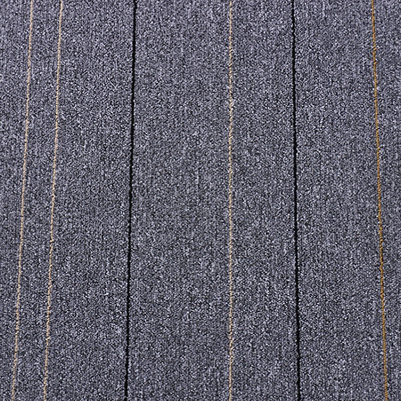Carpet Tile Non-Skid Fade Resistant Geometry Self-Stick Peel and Stick Carpet Tiles Grey Clearhalo 'Carpet Tiles & Carpet Squares' 'carpet_tiles_carpet_squares' 'Flooring 'Home Improvement' 'home_improvement' 'home_improvement_carpet_tiles_carpet_squares' Walls and Ceiling' 7297639