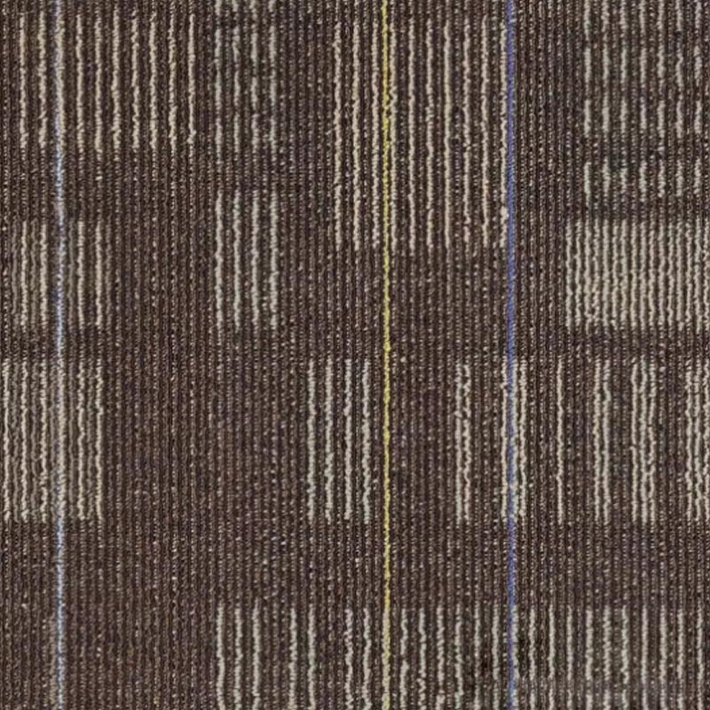 Carpet Tile Non-Skid Fade Resistant Geometry Self-Stick Peel and Stick Carpet Tiles Light Brown Clearhalo 'Carpet Tiles & Carpet Squares' 'carpet_tiles_carpet_squares' 'Flooring 'Home Improvement' 'home_improvement' 'home_improvement_carpet_tiles_carpet_squares' Walls and Ceiling' 7297657