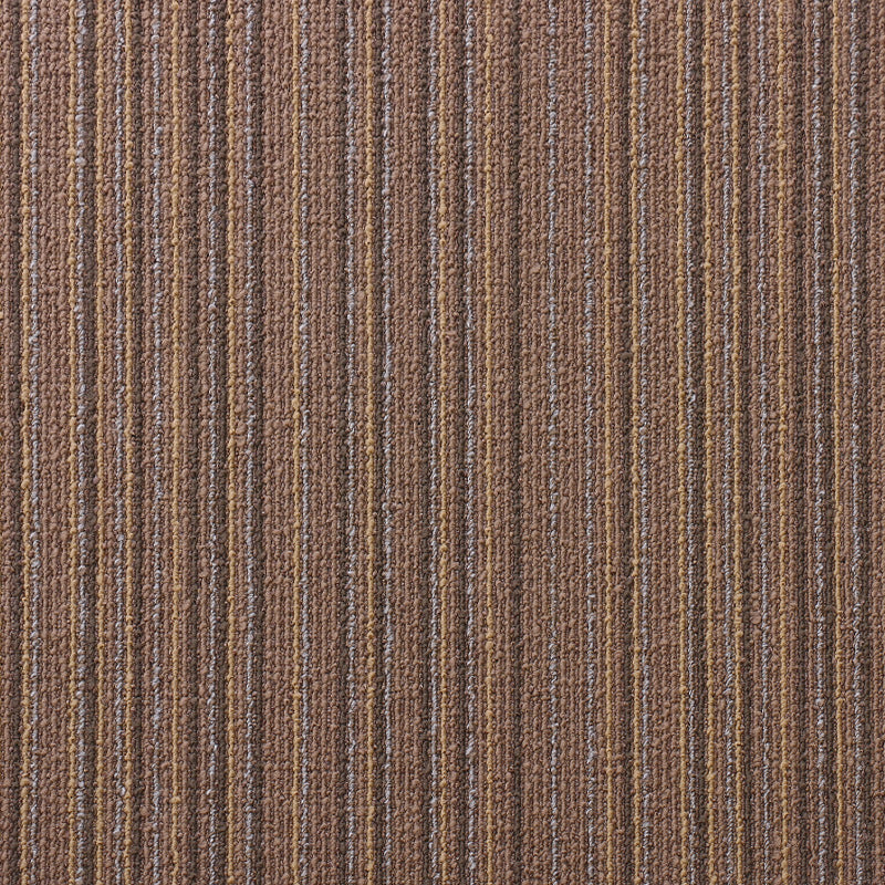 Carpet Tile Non-Skid Fade Resistant Geometry Self-Stick Peel and Stick Carpet Tiles Coffee Clearhalo 'Carpet Tiles & Carpet Squares' 'carpet_tiles_carpet_squares' 'Flooring 'Home Improvement' 'home_improvement' 'home_improvement_carpet_tiles_carpet_squares' Walls and Ceiling' 7297658