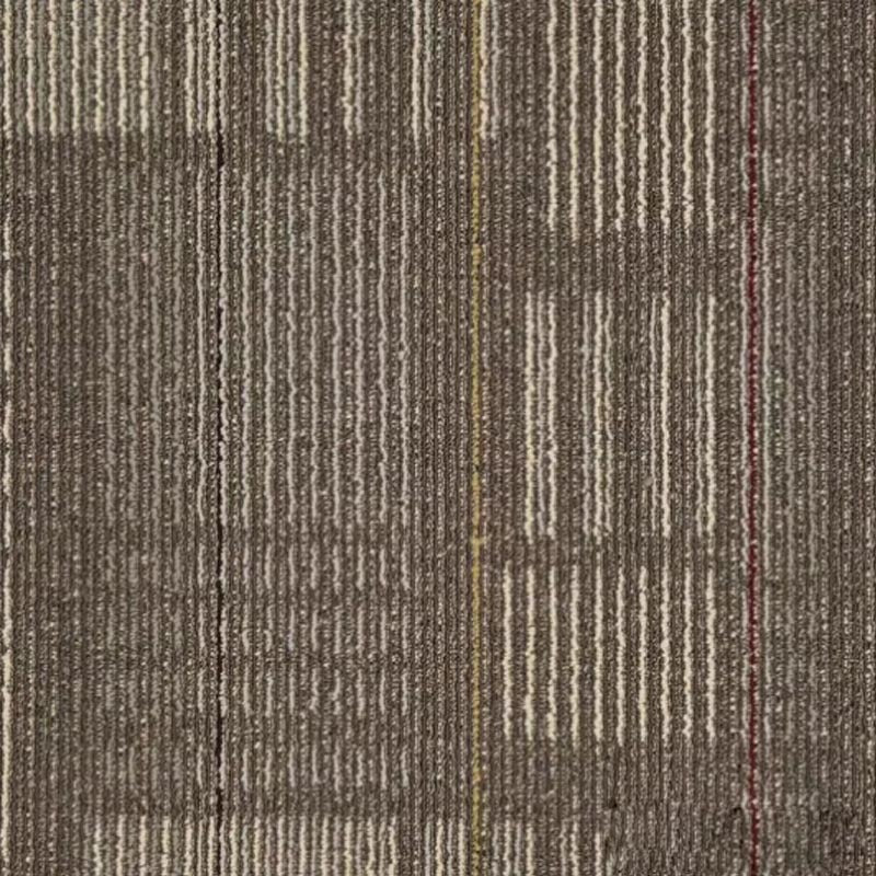 Carpet Tile Non-Skid Fade Resistant Geometry Self-Stick Peel and Stick Carpet Tiles Coffee Khaki Clearhalo 'Carpet Tiles & Carpet Squares' 'carpet_tiles_carpet_squares' 'Flooring 'Home Improvement' 'home_improvement' 'home_improvement_carpet_tiles_carpet_squares' Walls and Ceiling' 7297672