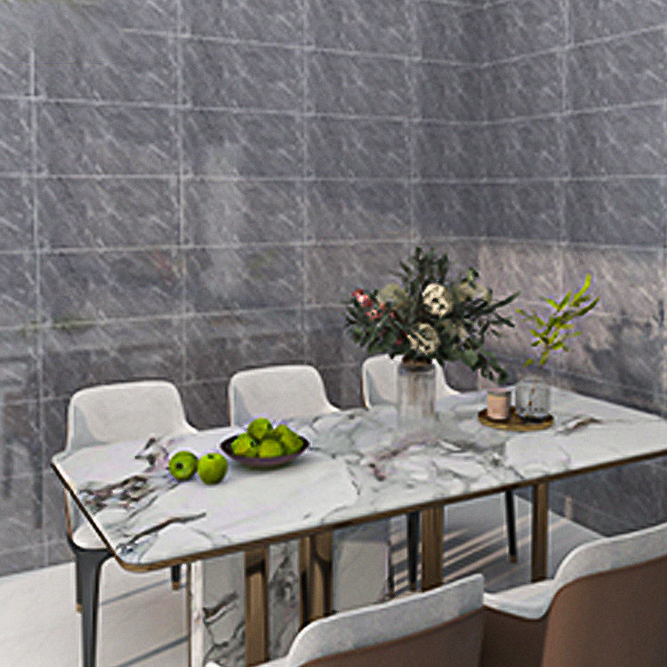 Mosaic Tile Peel and Stick Tile PVC Kitchen and Bathroom Backsplash Peel and Stick Tiles Dark Gray 5-Piece Set Clearhalo 'Flooring 'Home Improvement' 'home_improvement' 'home_improvement_peel_stick_blacksplash' 'Peel & Stick Backsplash Tile' 'peel_stick_blacksplash' 'Walls & Ceilings' Walls and Ceiling' 7297728