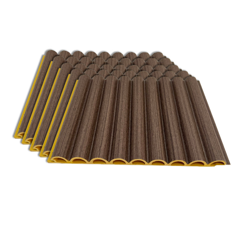 Soundproof Wall Paneling Waterproof Staple Installation Wall Paneling Walnut 0.5" 5-Piece Set Clearhalo 'Flooring 'Home Improvement' 'home_improvement' 'home_improvement_wall_paneling' 'Wall Paneling' 'wall_paneling' 'Walls & Ceilings' Walls and Ceiling' 7297808