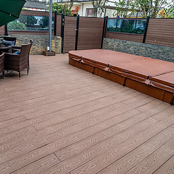 Wire brushed Hardwood Deck Tiles Contemporary Wood Flooring Tiles Clearhalo 'Flooring 'Hardwood Flooring' 'hardwood_flooring' 'Home Improvement' 'home_improvement' 'home_improvement_hardwood_flooring' Walls and Ceiling' 7297883