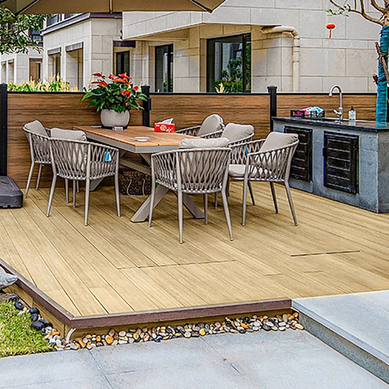 Wire brushed Hardwood Deck Tiles Contemporary Wood Flooring Tiles Clearhalo 'Flooring 'Hardwood Flooring' 'hardwood_flooring' 'Home Improvement' 'home_improvement' 'home_improvement_hardwood_flooring' Walls and Ceiling' 7297887