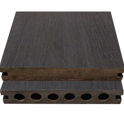 Modern Side Trim Piece Engineered Wire brushed Hardwood Deck Tiles Dark Gray Clearhalo 'Flooring 'Hardwood Flooring' 'hardwood_flooring' 'Home Improvement' 'home_improvement' 'home_improvement_hardwood_flooring' Walls and Ceiling' 7297899