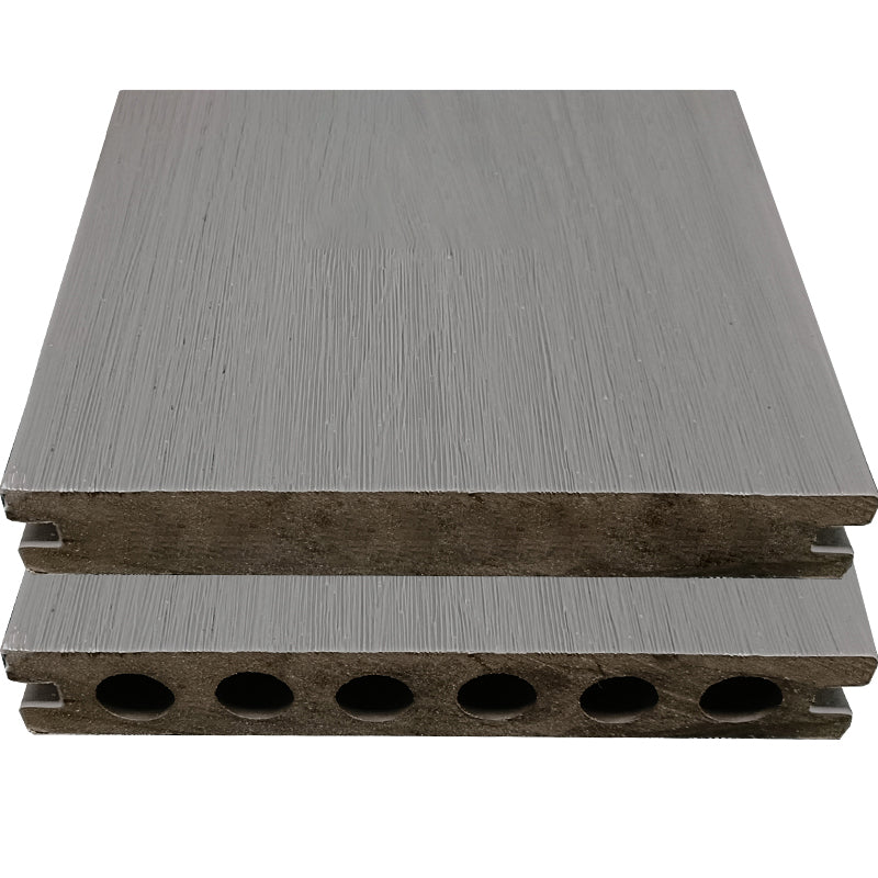 Modern Side Trim Piece Engineered Wire brushed Hardwood Deck Tiles Light Gray Clearhalo 'Flooring 'Hardwood Flooring' 'hardwood_flooring' 'Home Improvement' 'home_improvement' 'home_improvement_hardwood_flooring' Walls and Ceiling' 7297901