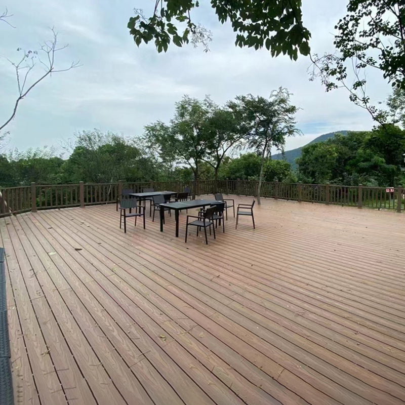 Modern Side Trim Piece Engineered Wire brushed Hardwood Deck Tiles Clearhalo 'Flooring 'Hardwood Flooring' 'hardwood_flooring' 'Home Improvement' 'home_improvement' 'home_improvement_hardwood_flooring' Walls and Ceiling' 7297902