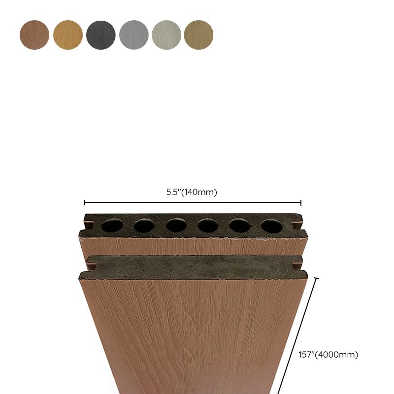Modern Side Trim Piece Engineered Wire brushed Hardwood Deck Tiles Clearhalo 'Flooring 'Hardwood Flooring' 'hardwood_flooring' 'Home Improvement' 'home_improvement' 'home_improvement_hardwood_flooring' Walls and Ceiling' 7297913