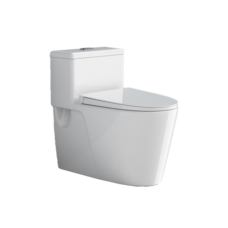 Modern Floor Mount Toilet Slow Close Seat Included Toilet Bowl for Washroom Clearhalo 'Bathroom Remodel & Bathroom Fixtures' 'Home Improvement' 'home_improvement' 'home_improvement_toilets' 'Toilets & Bidets' 'Toilets' 7298787