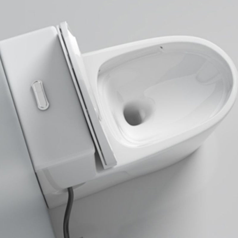 Modern Floor Mount Toilet Slow Close Seat Included Toilet Bowl for Washroom Clearhalo 'Bathroom Remodel & Bathroom Fixtures' 'Home Improvement' 'home_improvement' 'home_improvement_toilets' 'Toilets & Bidets' 'Toilets' 7298788