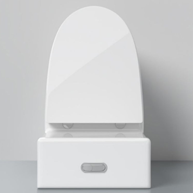 Modern Floor Mount Toilet Slow Close Seat Included Toilet Bowl for Washroom Clearhalo 'Bathroom Remodel & Bathroom Fixtures' 'Home Improvement' 'home_improvement' 'home_improvement_toilets' 'Toilets & Bidets' 'Toilets' 7298790