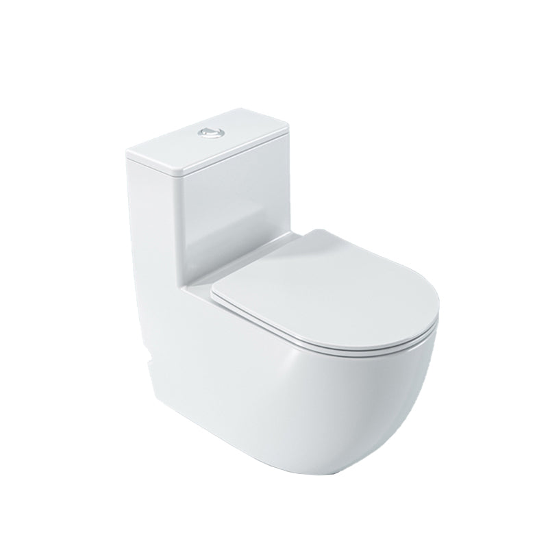 Contemporary Ceramic Toilet Bowl White Floor Mount Urine Toilet with Seat for Washroom Clearhalo 'Bathroom Remodel & Bathroom Fixtures' 'Home Improvement' 'home_improvement' 'home_improvement_toilets' 'Toilets & Bidets' 'Toilets' 7298799