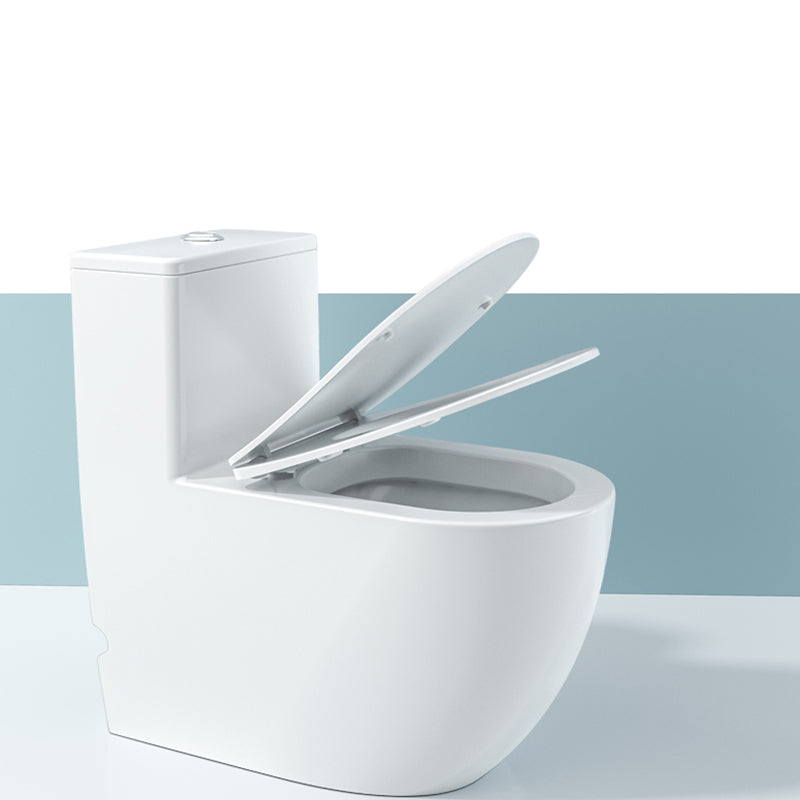 Contemporary Ceramic Toilet Bowl White Floor Mount Urine Toilet with Seat for Washroom Clearhalo 'Bathroom Remodel & Bathroom Fixtures' 'Home Improvement' 'home_improvement' 'home_improvement_toilets' 'Toilets & Bidets' 'Toilets' 7298803