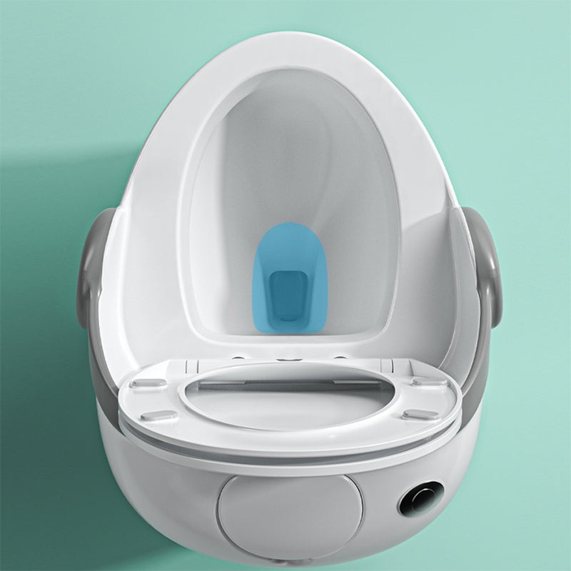 Contemporary Ceramic Toilet Floor Mount Urine Toilet with Slow Close Seat for Bathroom Clearhalo 'Bathroom Remodel & Bathroom Fixtures' 'Home Improvement' 'home_improvement' 'home_improvement_toilets' 'Toilets & Bidets' 'Toilets' 7298809