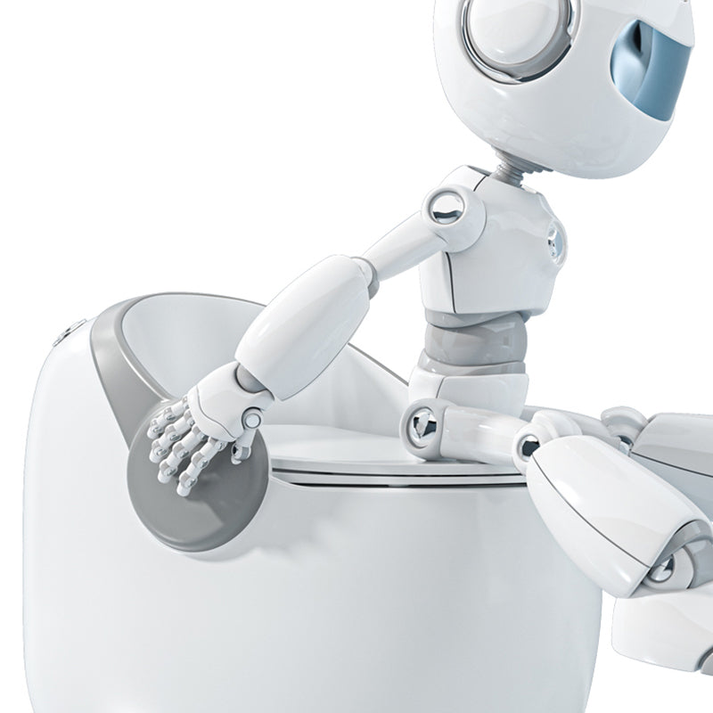 Contemporary Ceramic Toilet Floor Mount Urine Toilet with Slow Close Seat for Bathroom Clearhalo 'Bathroom Remodel & Bathroom Fixtures' 'Home Improvement' 'home_improvement' 'home_improvement_toilets' 'Toilets & Bidets' 'Toilets' 7298814