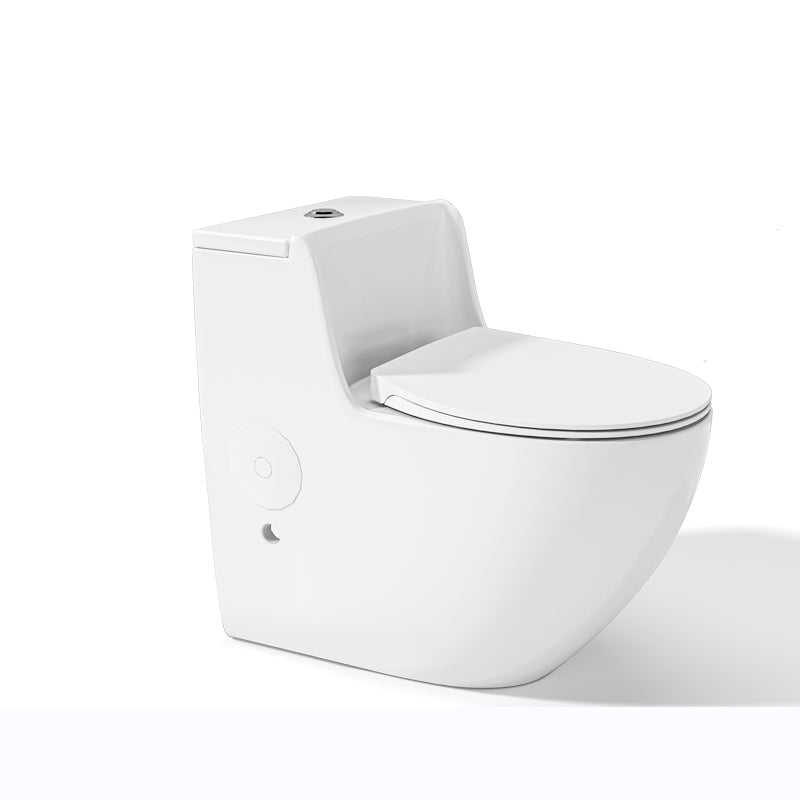 Contemporary Ceramic Toilet Bowl Floor Mounted Urine Toilet for Washroom White 12" Clearhalo 'Bathroom Remodel & Bathroom Fixtures' 'Home Improvement' 'home_improvement' 'home_improvement_toilets' 'Toilets & Bidets' 'Toilets' 7298819
