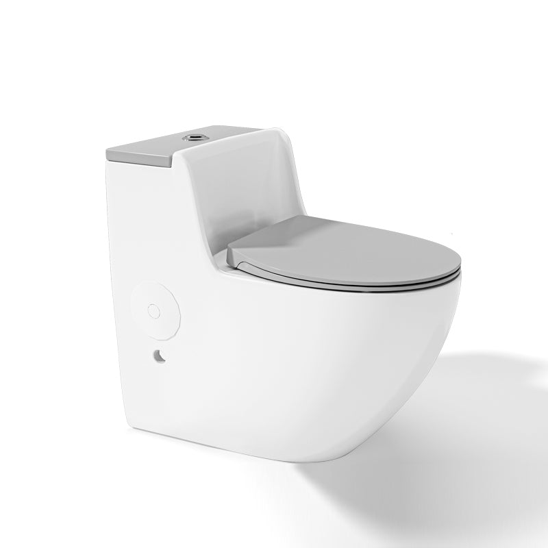 Contemporary Ceramic Toilet Bowl Floor Mounted Urine Toilet for Washroom Grey Clearhalo 'Bathroom Remodel & Bathroom Fixtures' 'Home Improvement' 'home_improvement' 'home_improvement_toilets' 'Toilets & Bidets' 'Toilets' 7298820