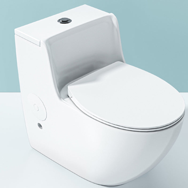 Contemporary Ceramic Toilet Bowl Floor Mounted Urine Toilet for Washroom White 16" Clearhalo 'Bathroom Remodel & Bathroom Fixtures' 'Home Improvement' 'home_improvement' 'home_improvement_toilets' 'Toilets & Bidets' 'Toilets' 7298823