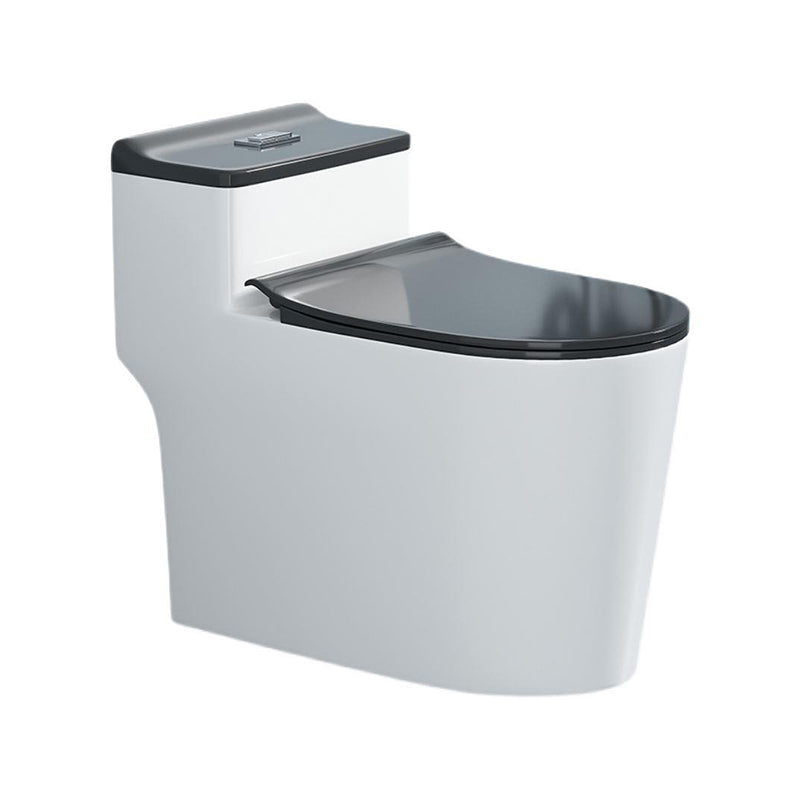 Contemporary Ceramic Toilet Bowl Floor Mounted Urine Toilet with Seat for Washroom Clearhalo 'Bathroom Remodel & Bathroom Fixtures' 'Home Improvement' 'home_improvement' 'home_improvement_toilets' 'Toilets & Bidets' 'Toilets' 7298838