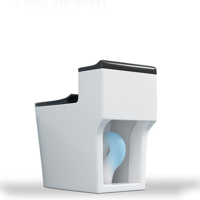 Contemporary Ceramic Toilet Bowl Floor Mounted Urine Toilet with Seat for Washroom Clearhalo 'Bathroom Remodel & Bathroom Fixtures' 'Home Improvement' 'home_improvement' 'home_improvement_toilets' 'Toilets & Bidets' 'Toilets' 7298839