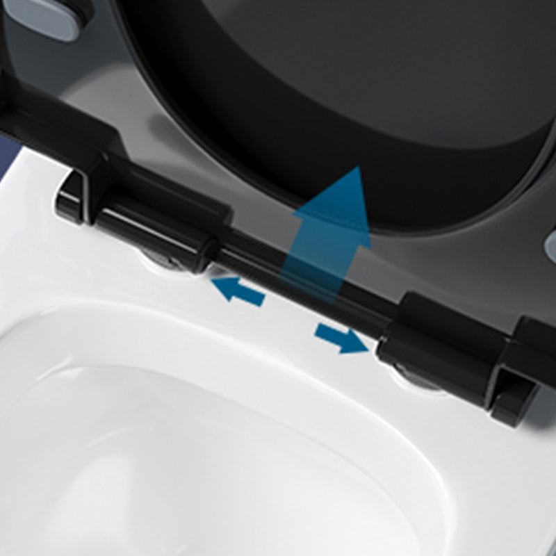 Contemporary Ceramic Toilet Bowl Floor Mounted Urine Toilet with Seat for Washroom Clearhalo 'Bathroom Remodel & Bathroom Fixtures' 'Home Improvement' 'home_improvement' 'home_improvement_toilets' 'Toilets & Bidets' 'Toilets' 7298840