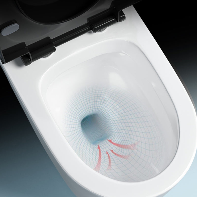 Contemporary Ceramic Toilet Bowl Floor Mounted Urine Toilet with Seat for Washroom Clearhalo 'Bathroom Remodel & Bathroom Fixtures' 'Home Improvement' 'home_improvement' 'home_improvement_toilets' 'Toilets & Bidets' 'Toilets' 7298841