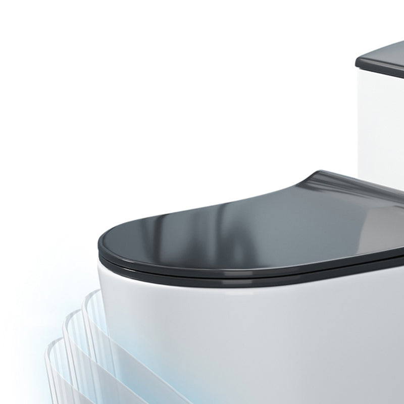 Contemporary Ceramic Toilet Bowl Floor Mounted Urine Toilet with Seat for Washroom Clearhalo 'Bathroom Remodel & Bathroom Fixtures' 'Home Improvement' 'home_improvement' 'home_improvement_toilets' 'Toilets & Bidets' 'Toilets' 7298842