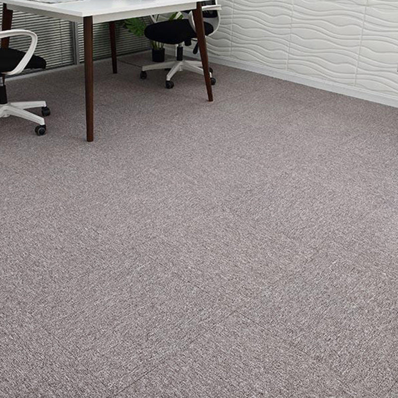 Indoor Carpet Tiles Indoor Self Adhesive Carpet Tiles Non-Skid 40-Piece Set Asphalt Clearhalo 'Carpet Tiles & Carpet Squares' 'carpet_tiles_carpet_squares' 'Flooring 'Home Improvement' 'home_improvement' 'home_improvement_carpet_tiles_carpet_squares' Walls and Ceiling' 7300104
