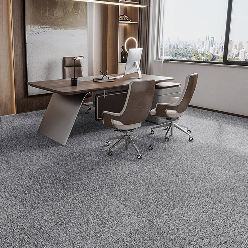 Indoor Carpet Tiles Indoor Self Adhesive Carpet Tiles Non-Skid Light Gray 40-Piece Set Clearhalo 'Carpet Tiles & Carpet Squares' 'carpet_tiles_carpet_squares' 'Flooring 'Home Improvement' 'home_improvement' 'home_improvement_carpet_tiles_carpet_squares' Walls and Ceiling' 7300108