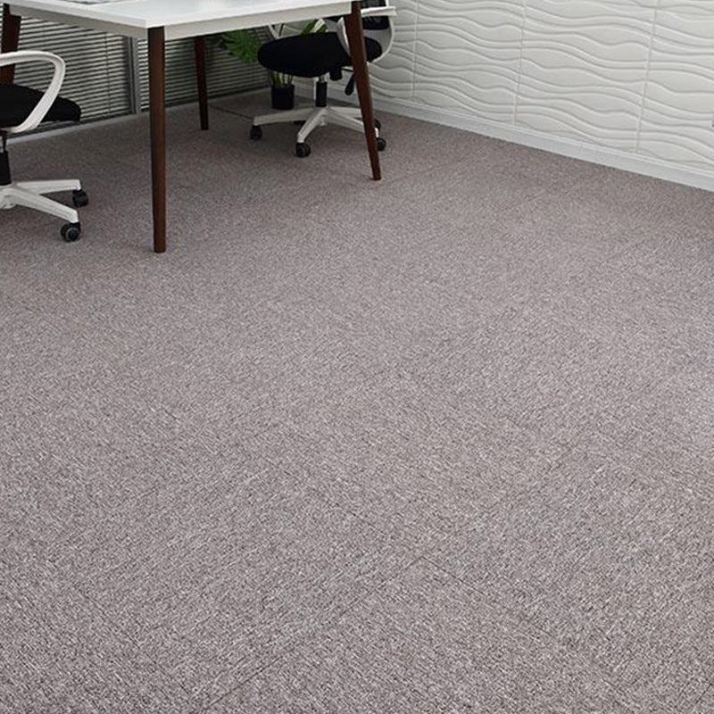 Indoor Carpet Tiles Indoor Self Adhesive Carpet Tiles Non-Skid Gray-Pink 40-Piece Set Clearhalo 'Carpet Tiles & Carpet Squares' 'carpet_tiles_carpet_squares' 'Flooring 'Home Improvement' 'home_improvement' 'home_improvement_carpet_tiles_carpet_squares' Walls and Ceiling' 7300116