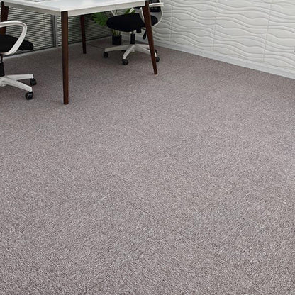 Indoor Carpet Tiles Indoor Self Adhesive Carpet Tiles Non-Skid Gray-Pink 40-Piece Set Clearhalo 'Carpet Tiles & Carpet Squares' 'carpet_tiles_carpet_squares' 'Flooring 'Home Improvement' 'home_improvement' 'home_improvement_carpet_tiles_carpet_squares' Walls and Ceiling' 7300116