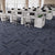 Indoor Carpet Tiles Indoor Self Adhesive Carpet Tiles Non-Skid Dark Denim Blue 40-Piece Set Clearhalo 'Carpet Tiles & Carpet Squares' 'carpet_tiles_carpet_squares' 'Flooring 'Home Improvement' 'home_improvement' 'home_improvement_carpet_tiles_carpet_squares' Walls and Ceiling' 7300126