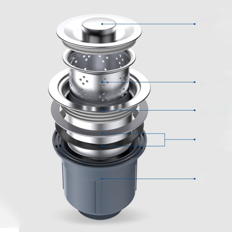 Kitchen Sink Stainless Steel Drop-In Rectangle All-in-one Soundproof Kitchen Sink Clearhalo 'Home Improvement' 'home_improvement' 'home_improvement_kitchen_sinks' 'Kitchen Remodel & Kitchen Fixtures' 'Kitchen Sinks & Faucet Components' 'Kitchen Sinks' 'kitchen_sinks' 7300148