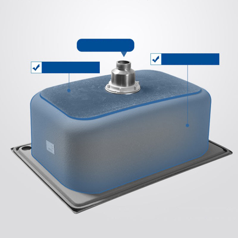 Kitchen Sink Stainless Steel Drop-In Rectangle All-in-one Soundproof Kitchen Sink Clearhalo 'Home Improvement' 'home_improvement' 'home_improvement_kitchen_sinks' 'Kitchen Remodel & Kitchen Fixtures' 'Kitchen Sinks & Faucet Components' 'Kitchen Sinks' 'kitchen_sinks' 7300149
