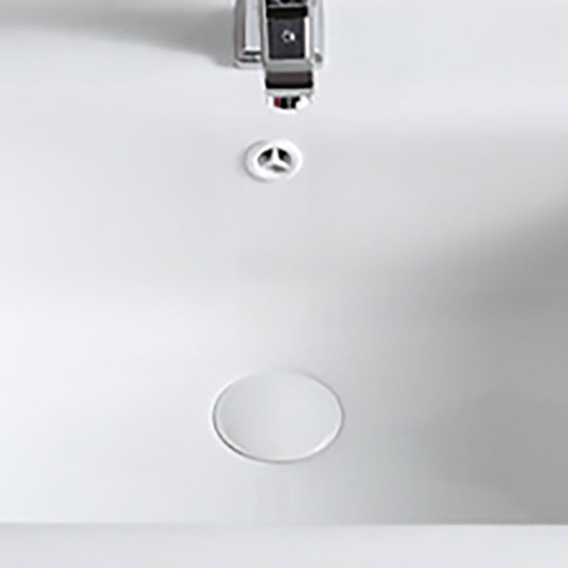 Modern Drop-in Bathroom Sink Porcelain with Overflow Basin Sink(Not Included Faucet) Clearhalo 'Bathroom Remodel & Bathroom Fixtures' 'Bathroom Sinks & Faucet Components' 'Bathroom Sinks' 'bathroom_sink' 'Home Improvement' 'home_improvement' 'home_improvement_bathroom_sink' 7300226