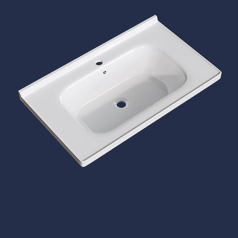 Modern Basin Sink Porcelain with Overflow Drop-in Bathroom Sink(Not Included Faucet) Clearhalo 'Bathroom Remodel & Bathroom Fixtures' 'Bathroom Sinks & Faucet Components' 'Bathroom Sinks' 'bathroom_sink' 'Home Improvement' 'home_improvement' 'home_improvement_bathroom_sink' 7300298