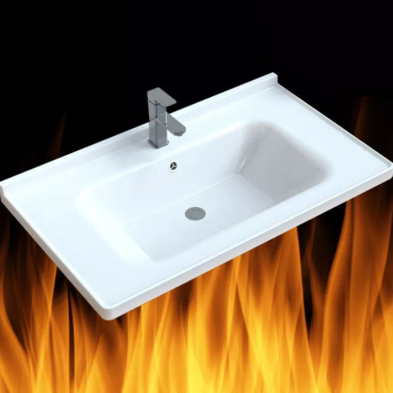 Modern Basin Sink Porcelain with Overflow Drop-in Bathroom Sink(Not Included Faucet) Clearhalo 'Bathroom Remodel & Bathroom Fixtures' 'Bathroom Sinks & Faucet Components' 'Bathroom Sinks' 'bathroom_sink' 'Home Improvement' 'home_improvement' 'home_improvement_bathroom_sink' 7300300