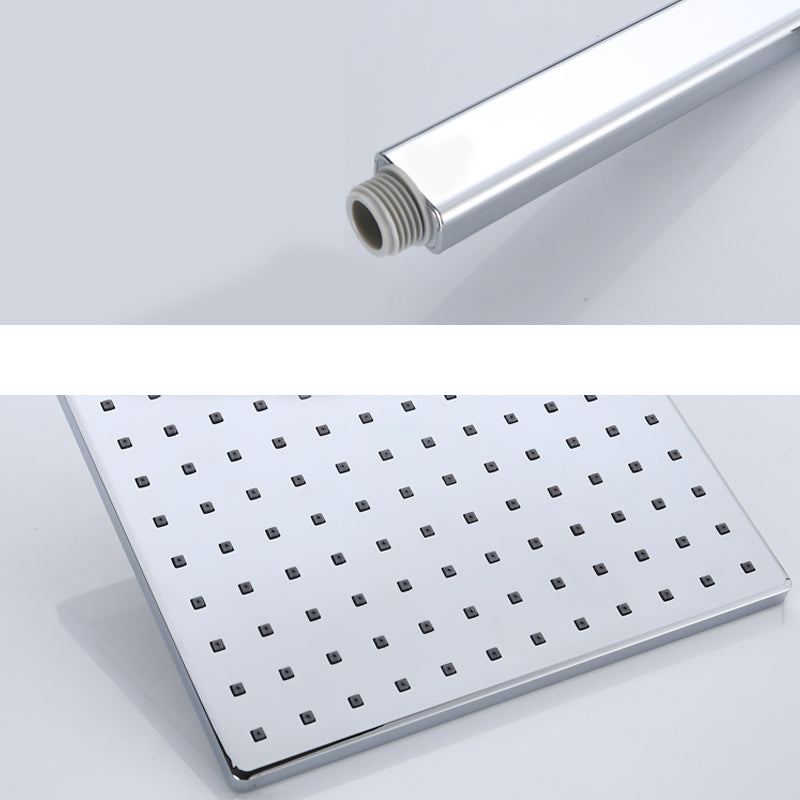 Square Shower Head Combo Large Shower Head with Handheld Shower Head Clearhalo 'Bathroom Remodel & Bathroom Fixtures' 'Home Improvement' 'home_improvement' 'home_improvement_shower_heads' 'Shower Heads' 'shower_heads' 'Showers & Bathtubs Plumbing' 'Showers & Bathtubs' 7300414