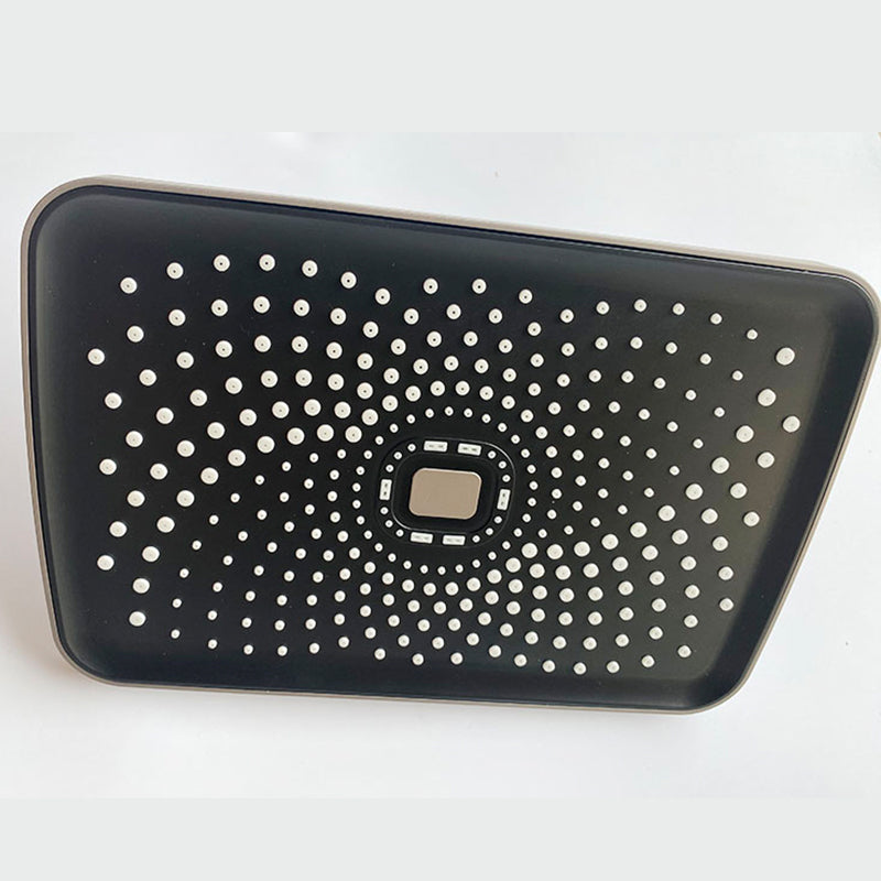 Black Large Shower Head Standard Spray Pattern with Handheld Shower Head Large Shower Clearhalo 'Bathroom Remodel & Bathroom Fixtures' 'Home Improvement' 'home_improvement' 'home_improvement_shower_heads' 'Shower Heads' 'shower_heads' 'Showers & Bathtubs Plumbing' 'Showers & Bathtubs' 7300441