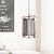 Rectangle Frame Pendant Modernism Metal 1 Light Rose Gold Suspension Lamp with Cylinder Black Cage and White Fabric Shade Rose Gold Clearhalo 'Ceiling Lights' 'Modern Pendants' 'Modern' 'Pendant Lights' 'Pendants' Lighting' 730050